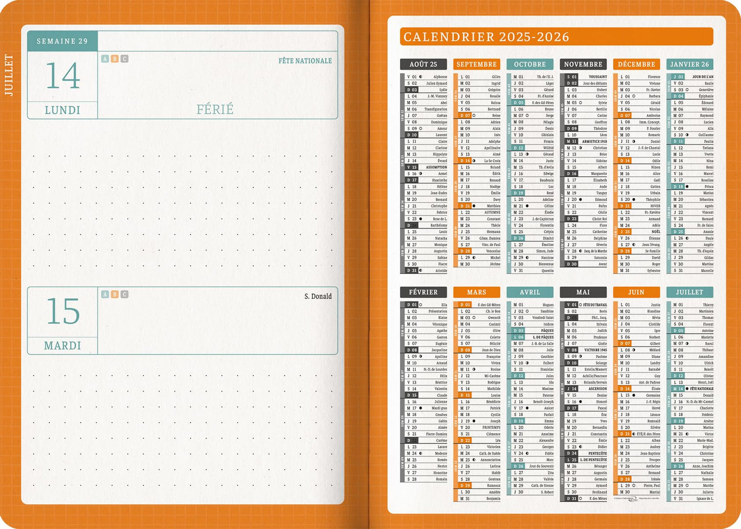 AGENDA FLAMAND 12 x 17 cm BOUCHUT