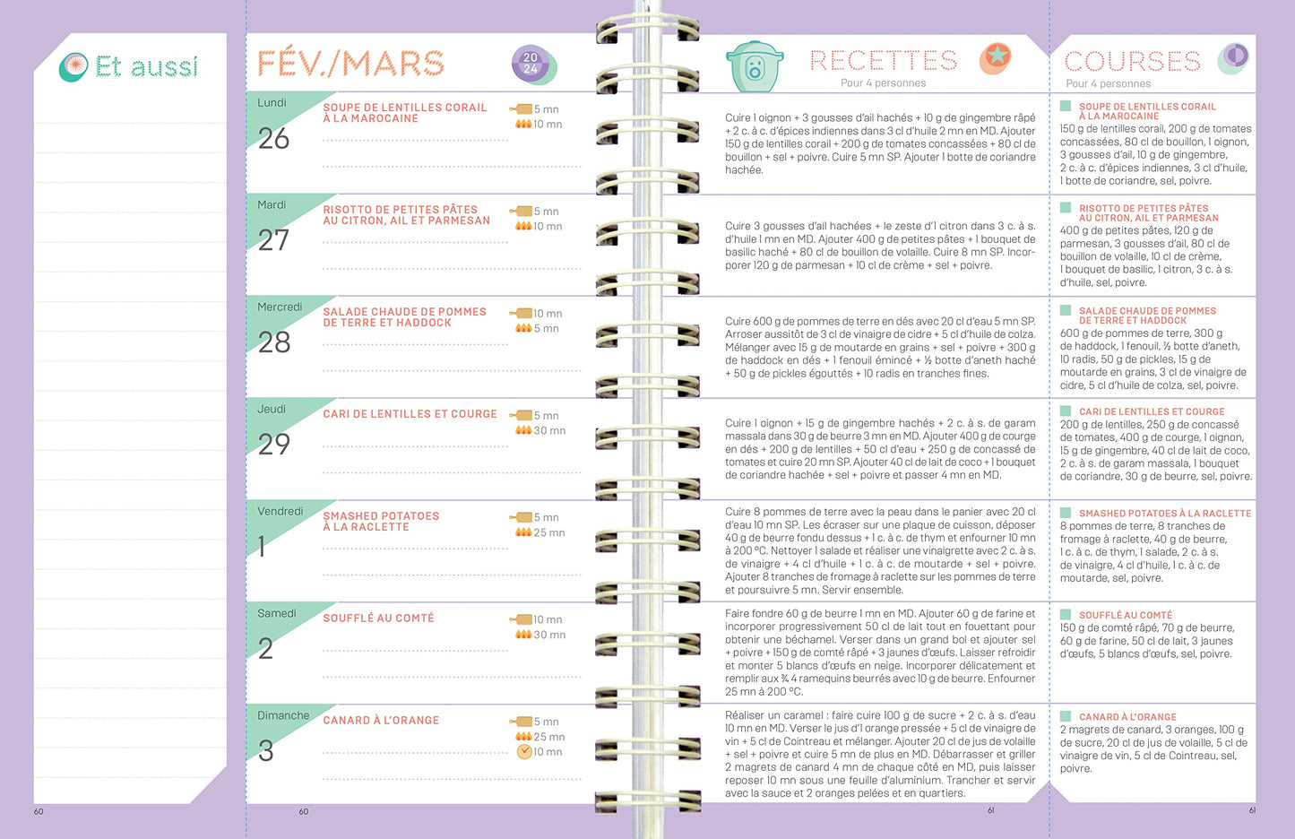On fait quoi pour le dîner ? Au robot-cuiseur avec Kelly Helard 2024 - 12 mois de recettes