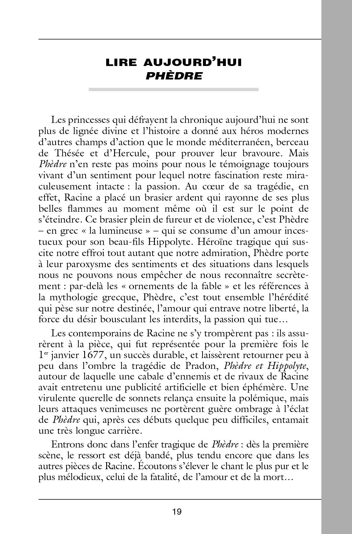 Classiques Bordas - Phèdre - Racine