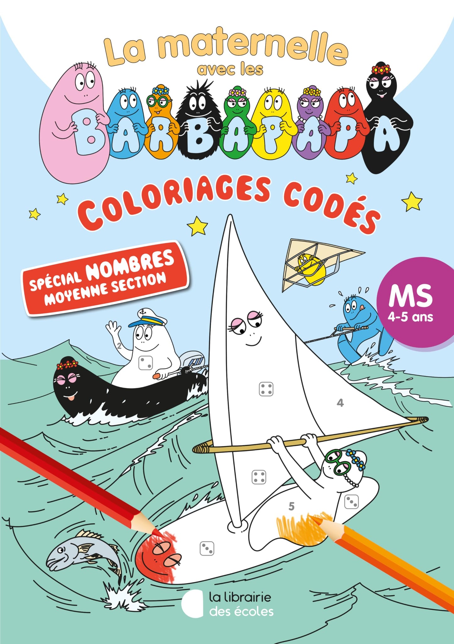 Coloriages codés avec les Barbapapa - Spécial nombres - MS (2024)