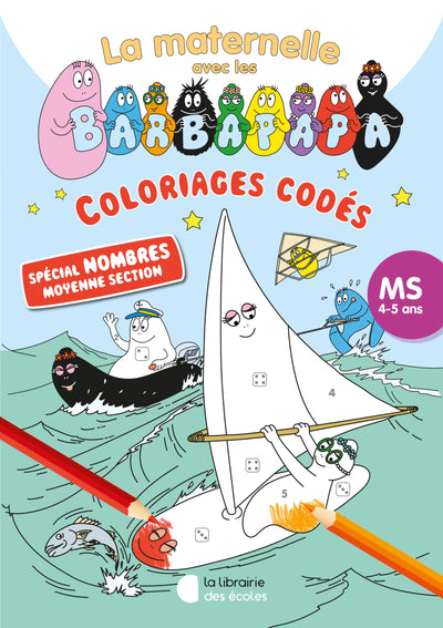 Coloriages codés avec les Barbapapa - Spécial nombres - MS (2024)