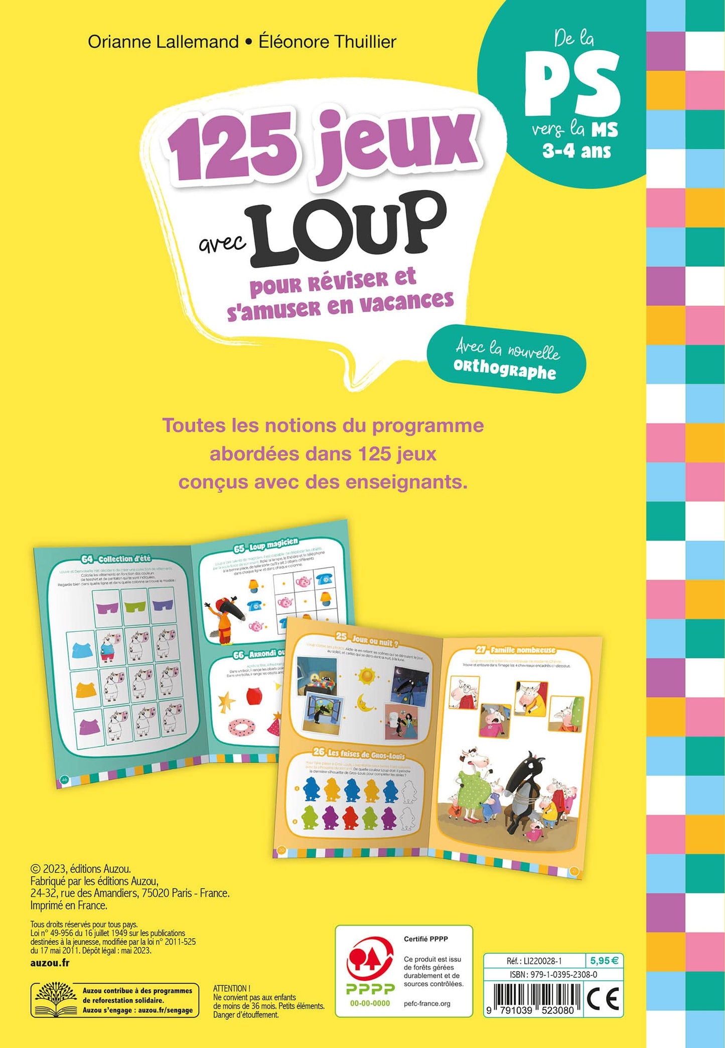 125 JEUX AVEC LOUP - PS A MS