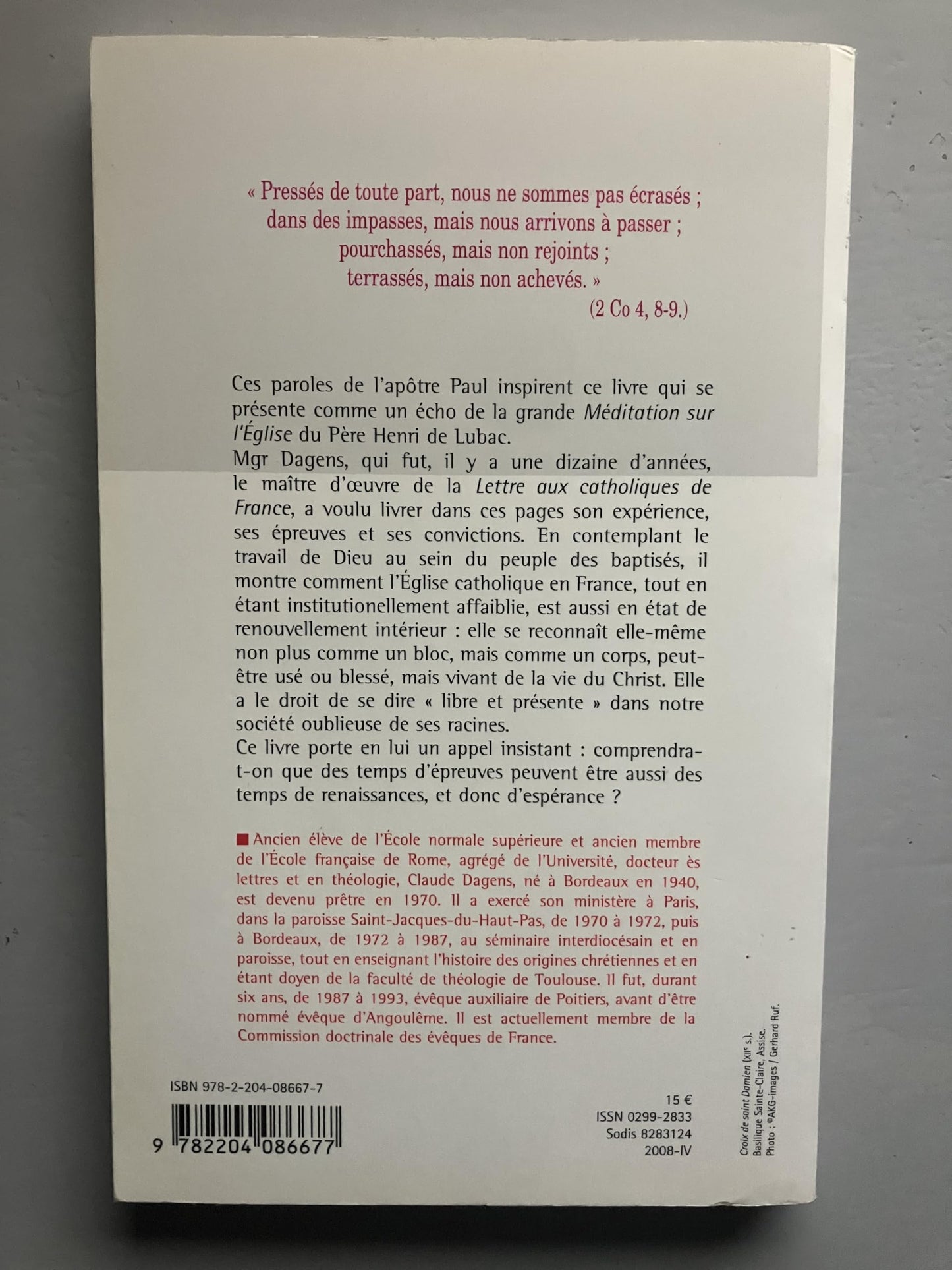 MEDITATION SUR L'EGLISE