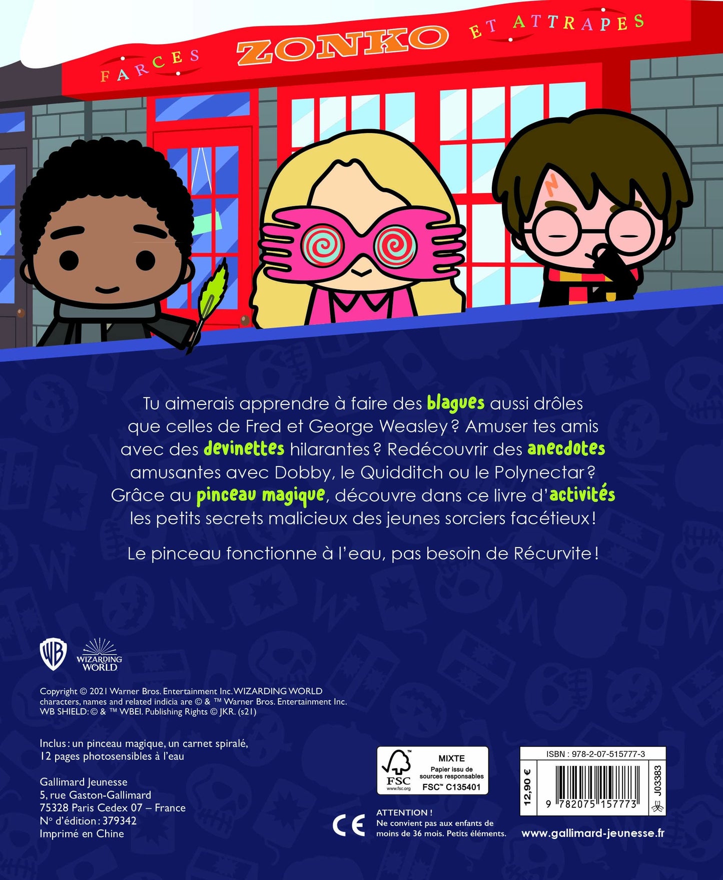 HARRY POTTER - BLAGUES ET DEVINETTES (PEINTURE MAGIQUE)