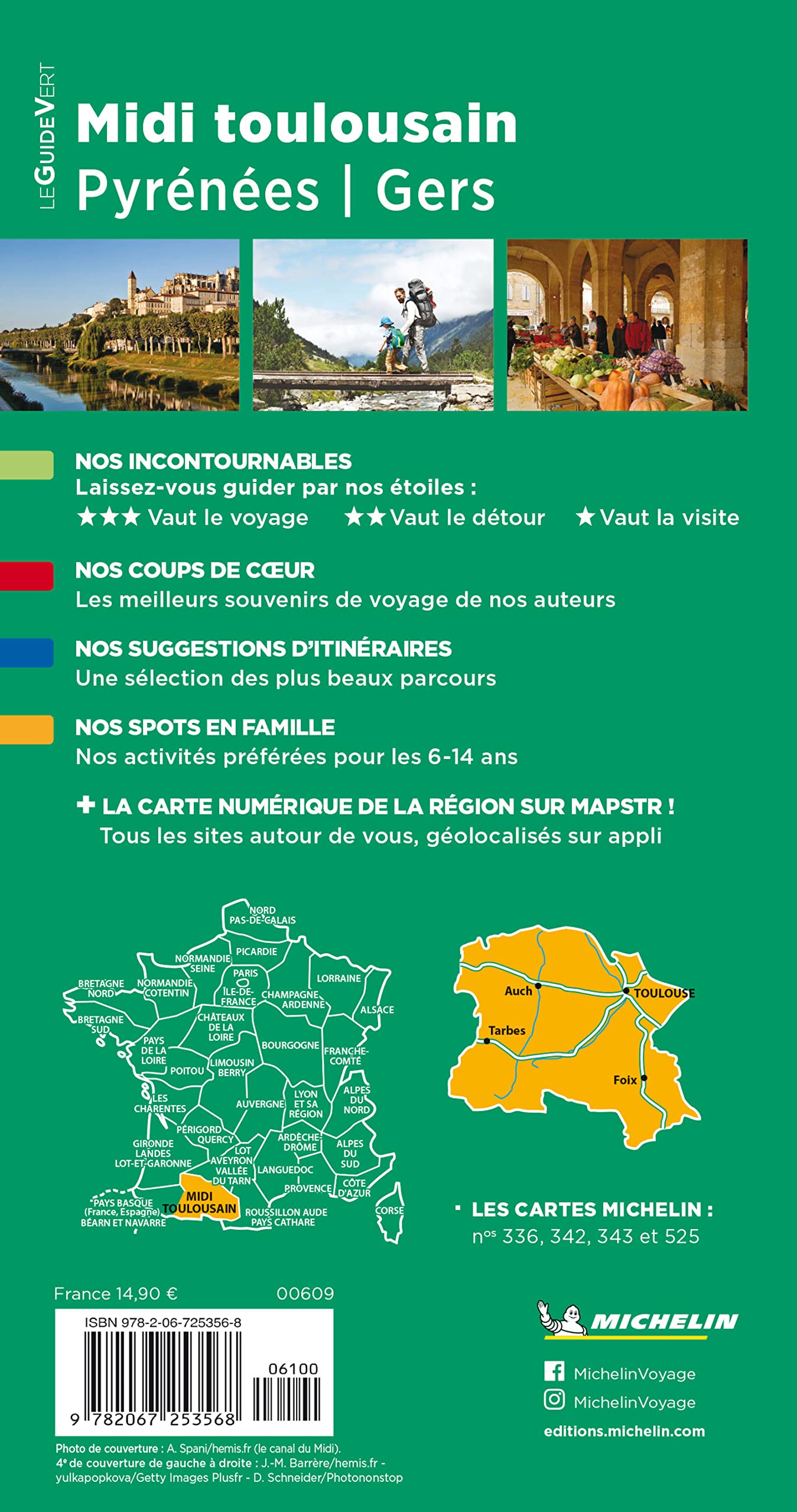 Guide Vert Midi Toulousain, Pyrénées, Gers