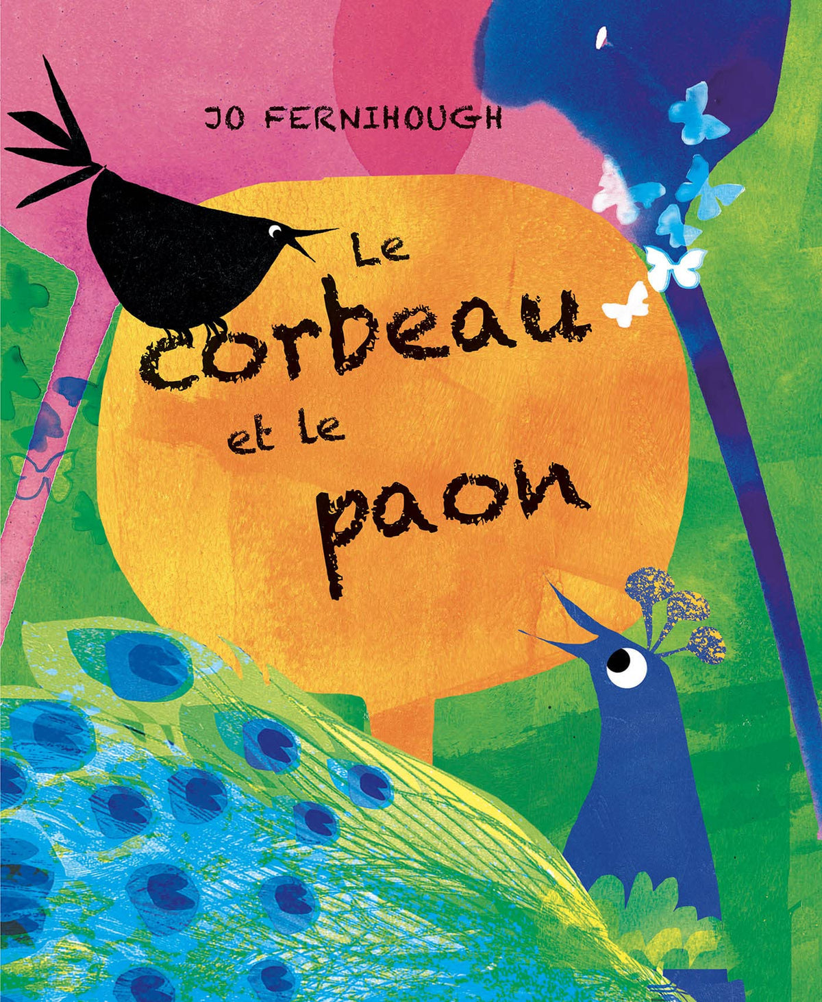 Le corbeau et le paon