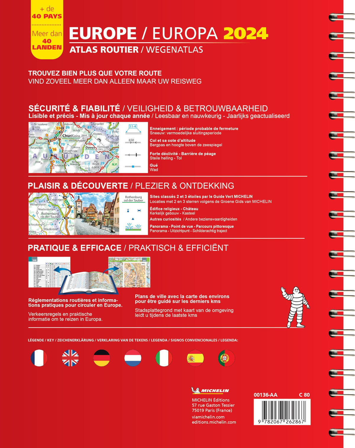 Atlas Europe / Europa 2024 (A4-Spirale)