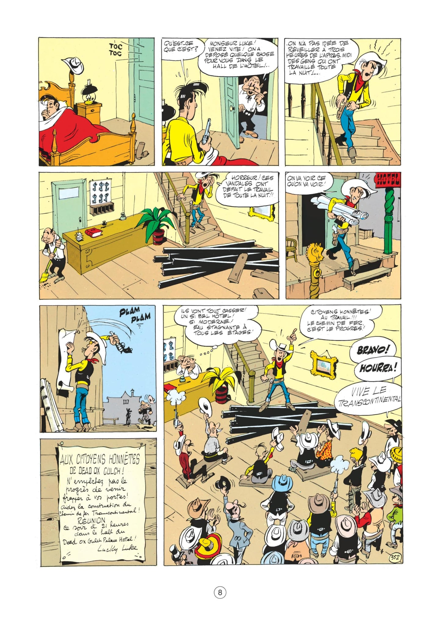 Lucky Luke - Tome 9 - Des rails sur la prairie