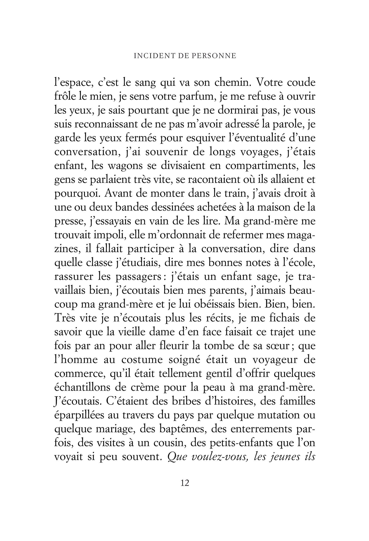 Incident de personne