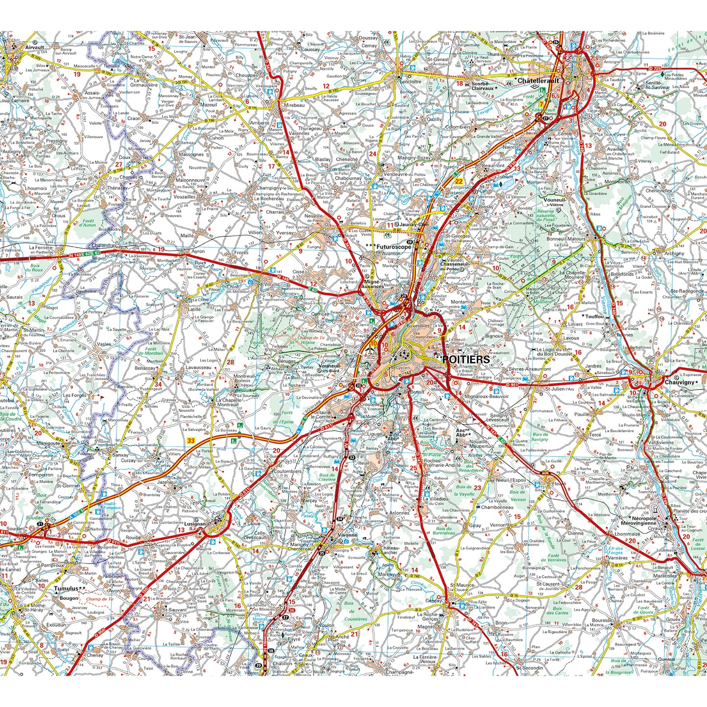 Carte Régionale Auvergne 2023