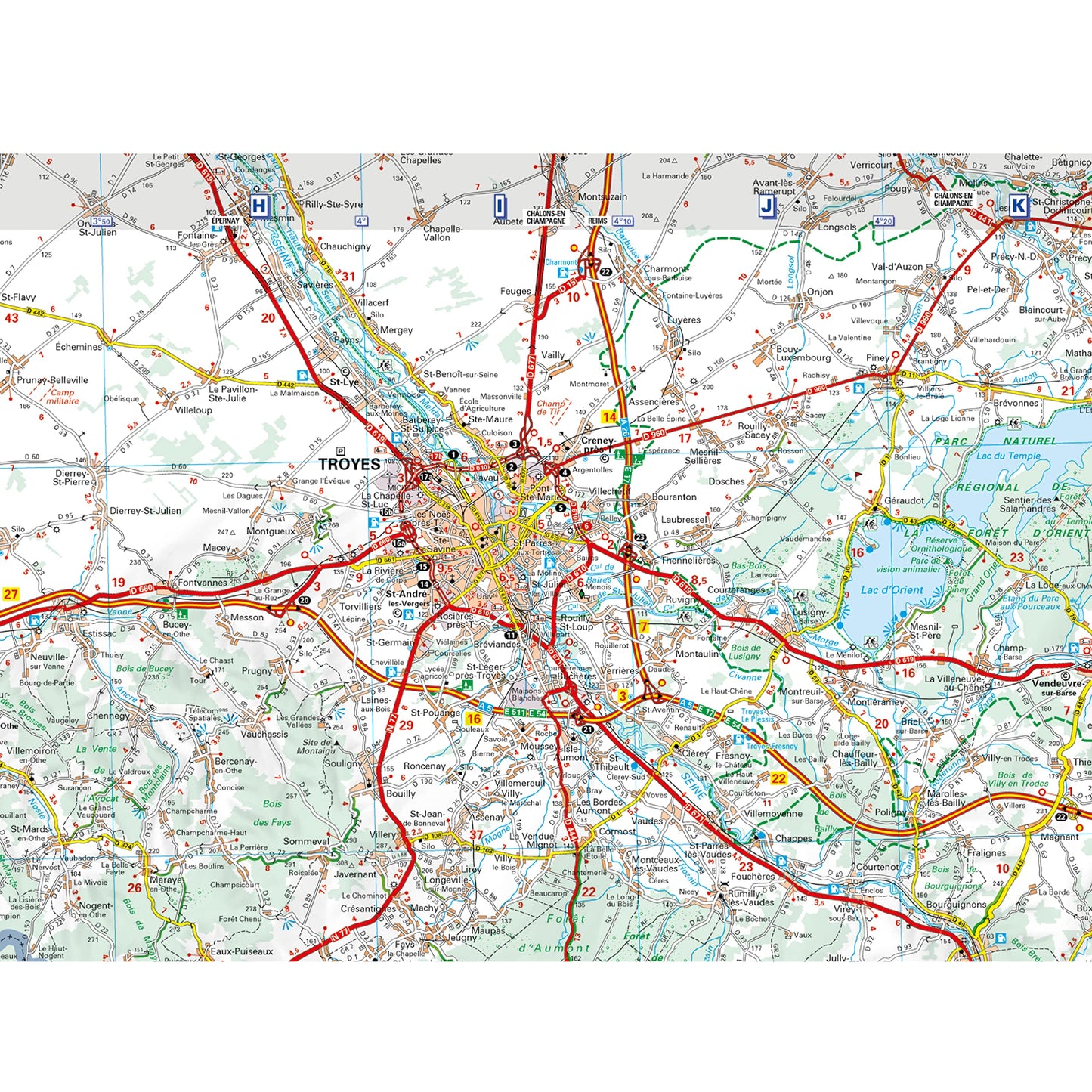 Carte Régionale Bourgogne 2023