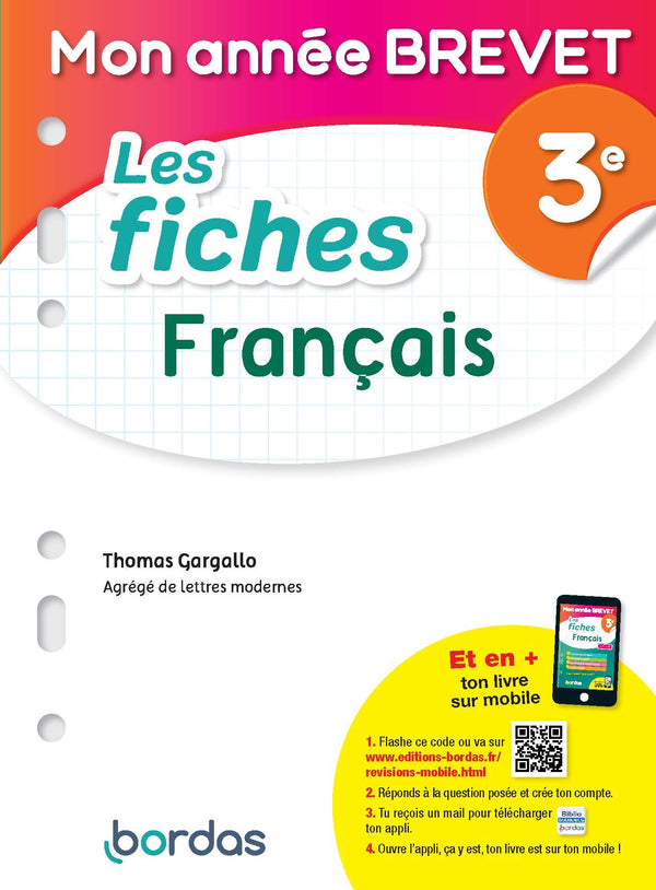 Mon Année Brevet Les fiches Français 3e