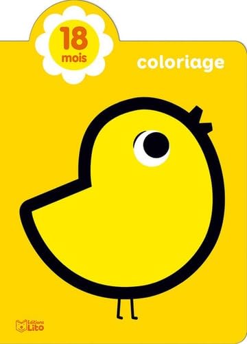 Mes tout premiers coloriages brillants: Petit oiseau - Dès 18 mois