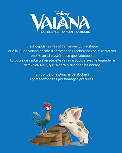 Disney Vaiana - Coloriage avec stickers - Livre de coloriage avec stickers - Dès 4 ans