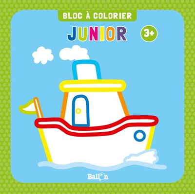 Bloc à colorier junior dès 3 ans (bateau)