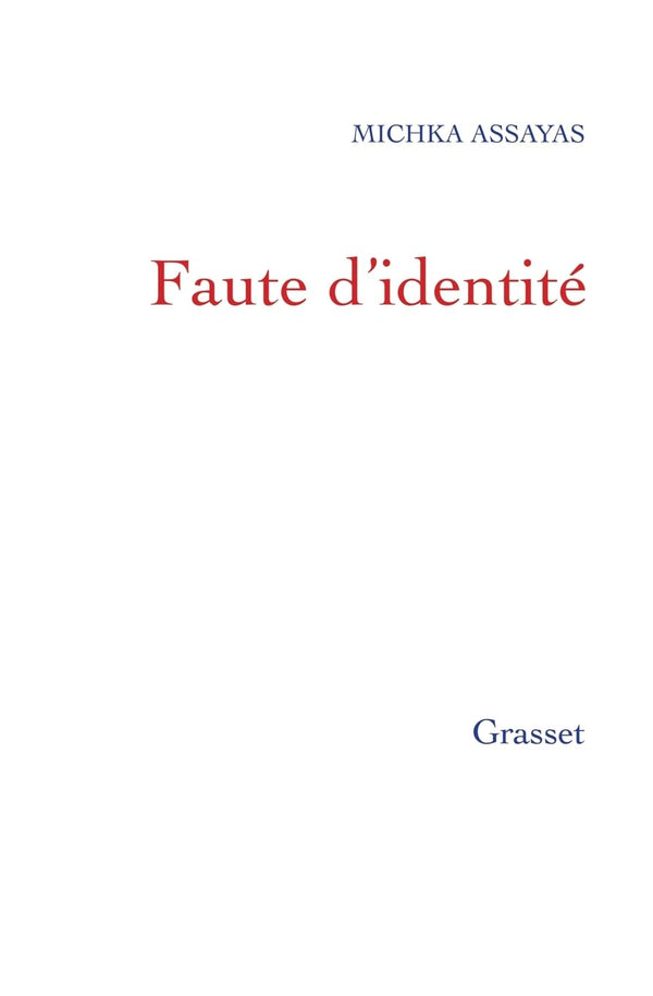 Faute d'identité