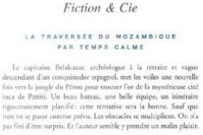 La Traversée du Mozambique par temps calme