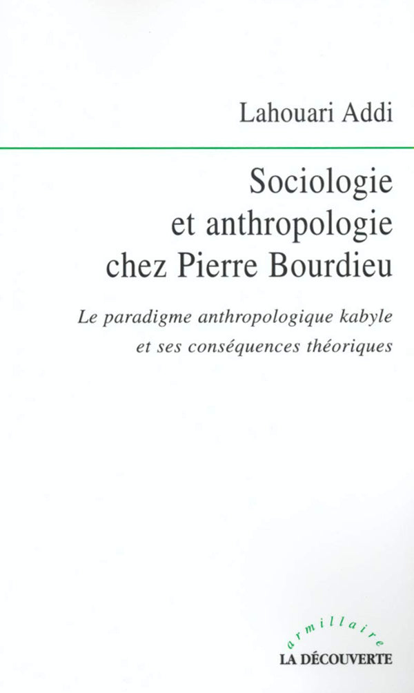 Sociologie et anthropologie chez Pierre Bourdieu