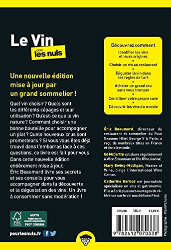 Le Vin Poche Pour les Nuls, 4e