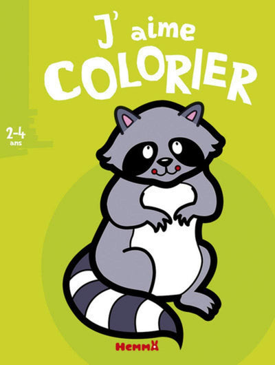 J'aime colorier (2-4 ans) (Raton-laveur)