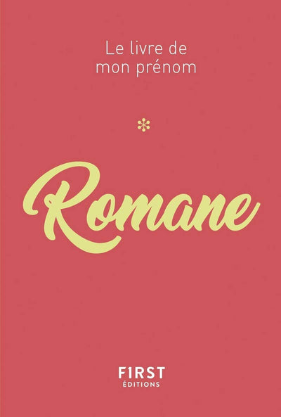 Le livre de mon prénom - Romane 80