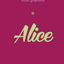 11 Le Livre de mon prénom - Alice