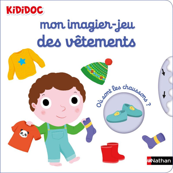 Mon imagier-jeu des vêtements - Kididoc livre animé - dès 1 an