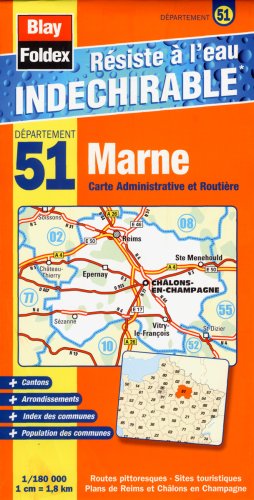 51 marne carte administrative et routi re