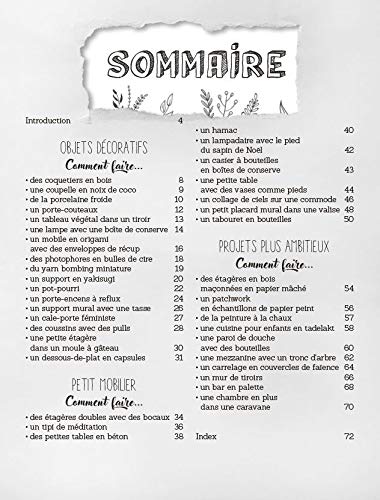 Tout faire soi-même déco - DIY créatif et zéro déchet : bricolage, recyclage et personnalisation d'objets créatifs, de meubles et aménagement de la maison