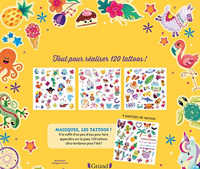 120 tattoos Pochette Tattoos colorés d'animaux et attrape-rêves À partir de 5 ans