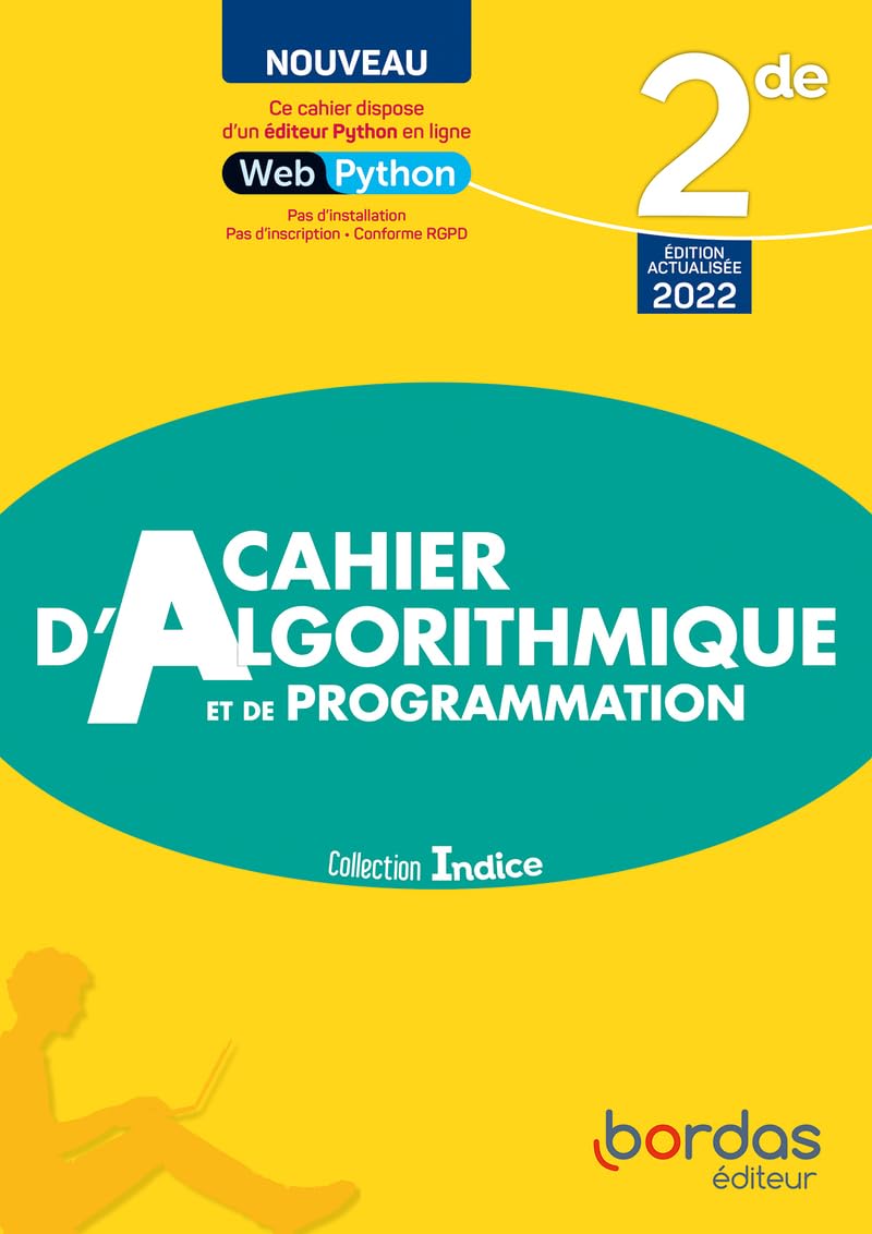 Indice 2de - Cahier d'Algorithmique et de Programmation