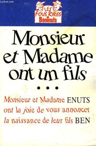 Monsieur et Madame ont un fils Tome 1: Monsieur et Madame ont un fils