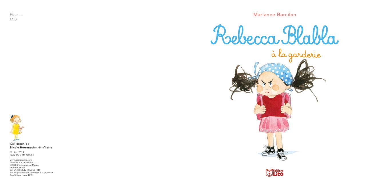 Rebecca Blabla à la garderie