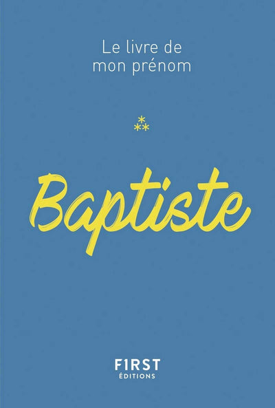 76 Le livre de mon prénom - Baptiste