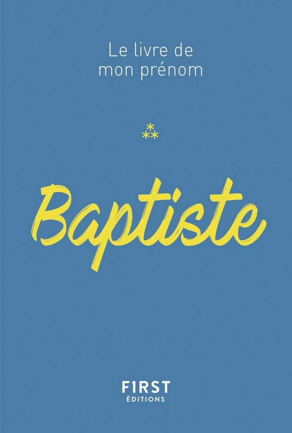 76 Le livre de mon prénom - Baptiste