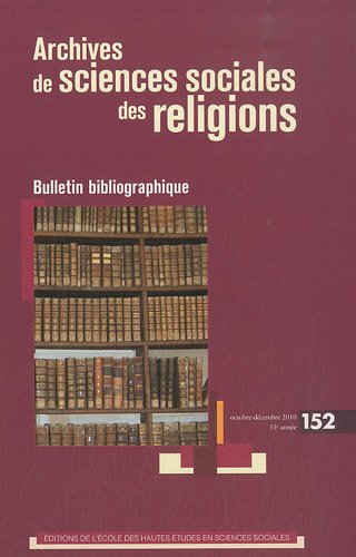 Archives de sciences sociales des religions 152