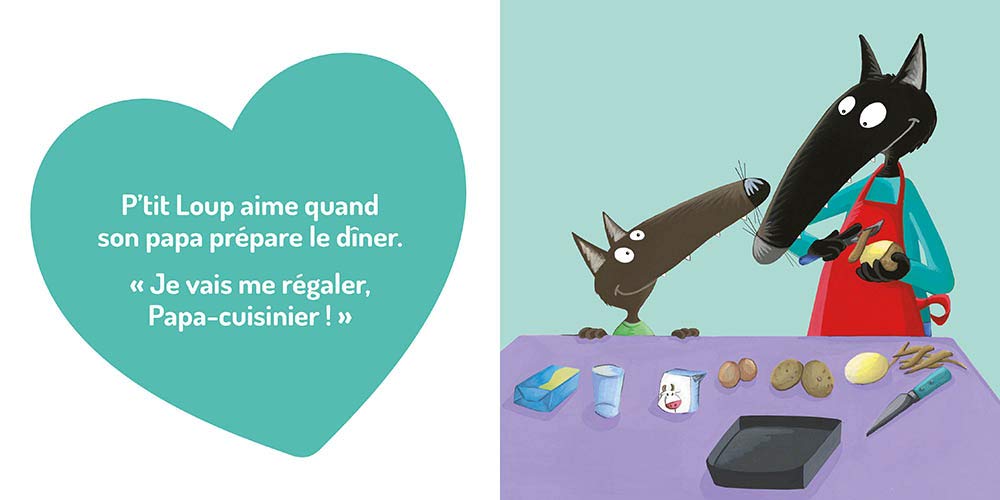 P'TIT LOUP AIME SON PAPA