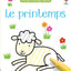 Le printemps - Mes petits coloriages Usborne