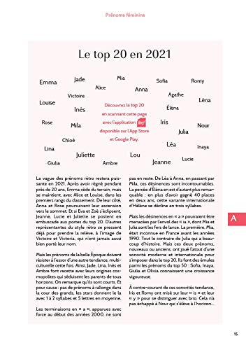 L'officiel des prénoms 2021 - plus de 12 000 prénoms, statistiques, étymologies, tendances