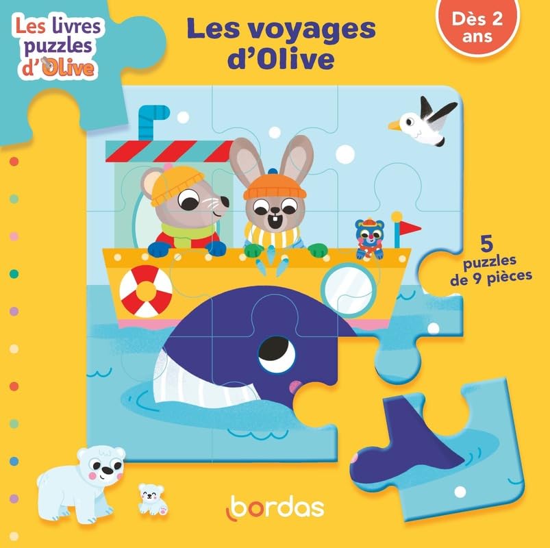 Les livres-puzzles Olive - Les voyages d'Olive: Livre-puzzle