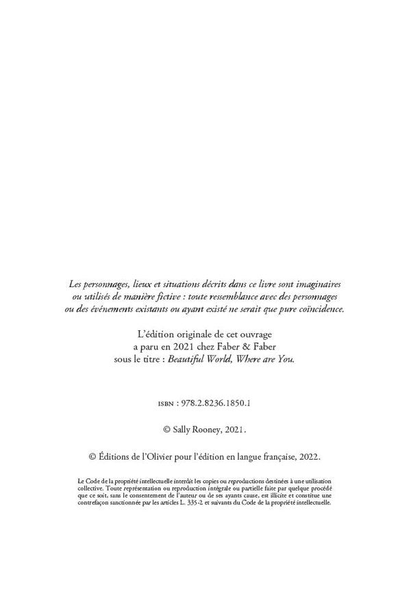 Où es-tu, monde admirable