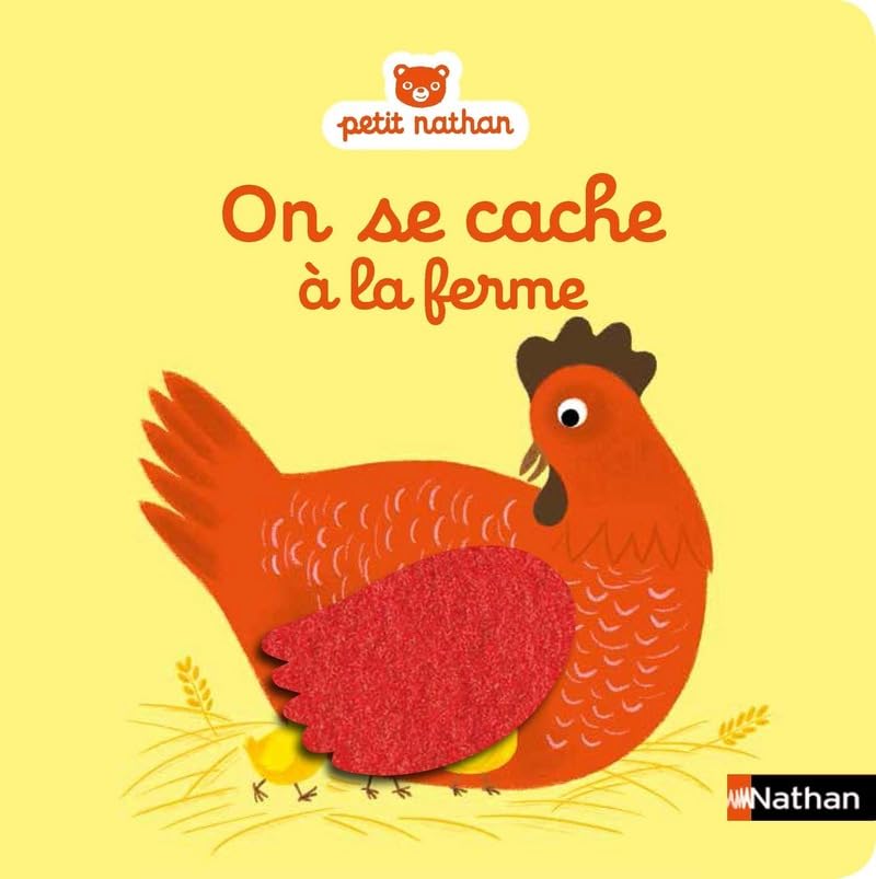 On se cache à la ferme - Livre à toucher - dès 6 mois