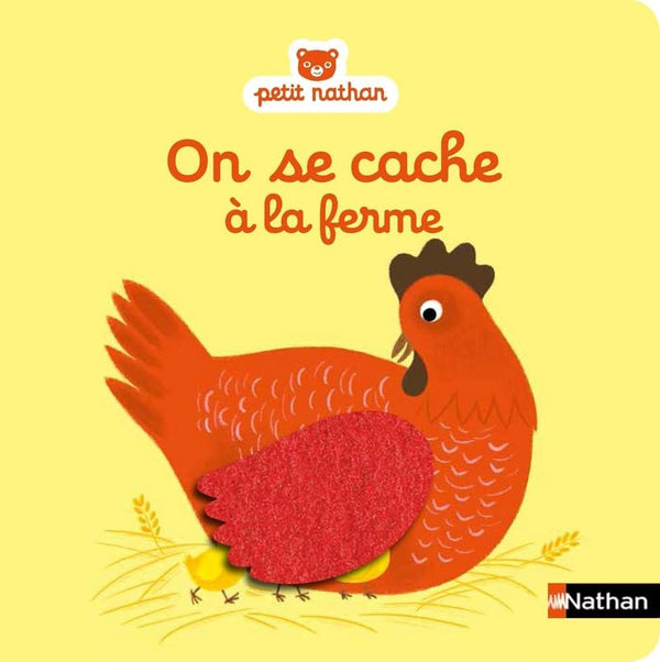 On se cache à la ferme - Livre à toucher - dès 6 mois