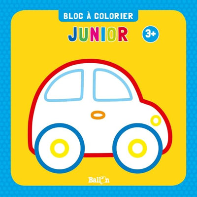 Bloc à colorier junior dès 3 ans (voiture)