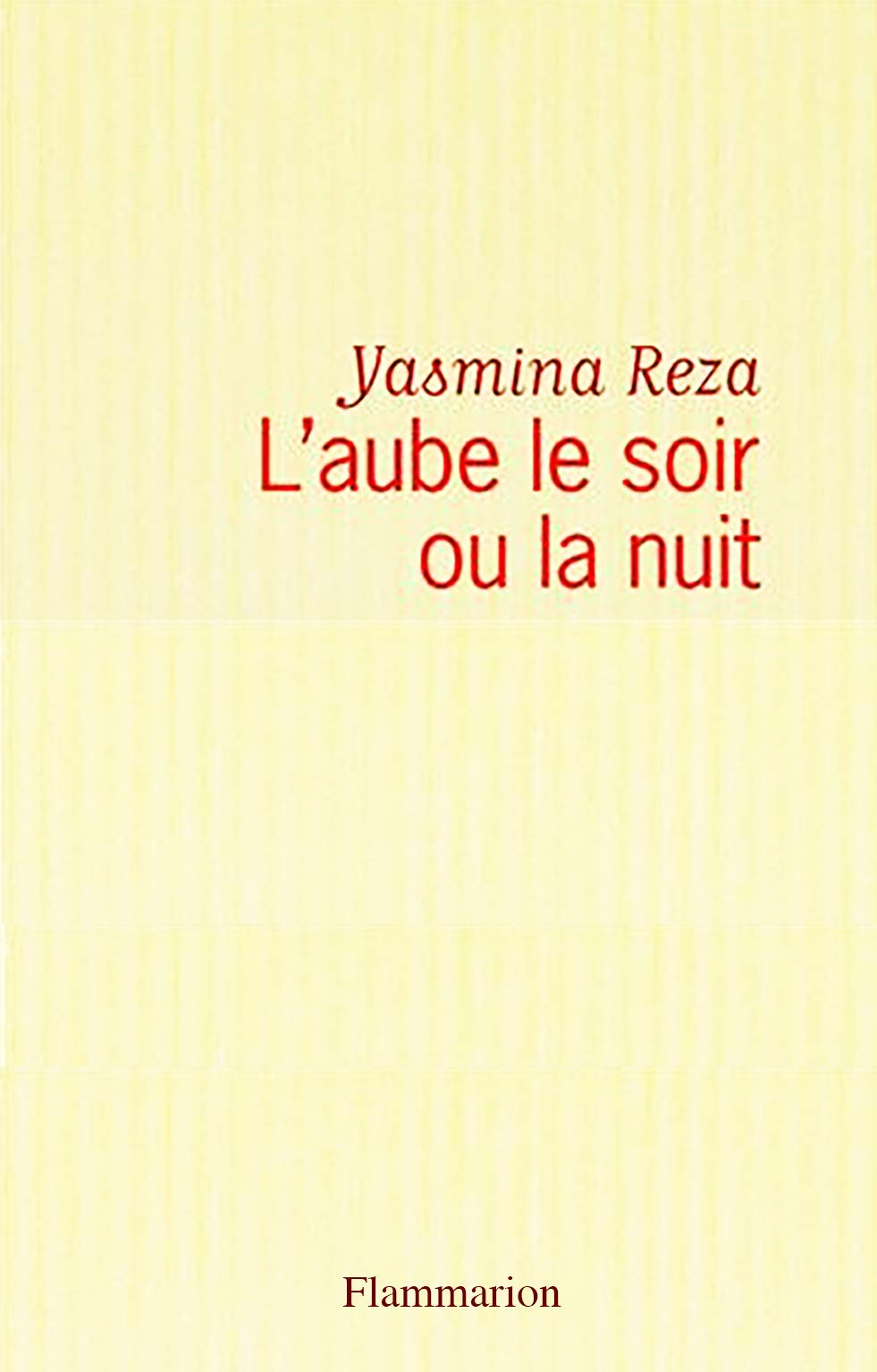 L'Aube le soir ou la nuit