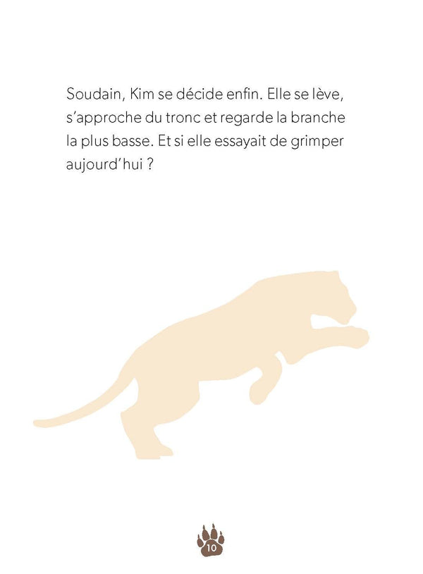 Une petite panthère acrobate