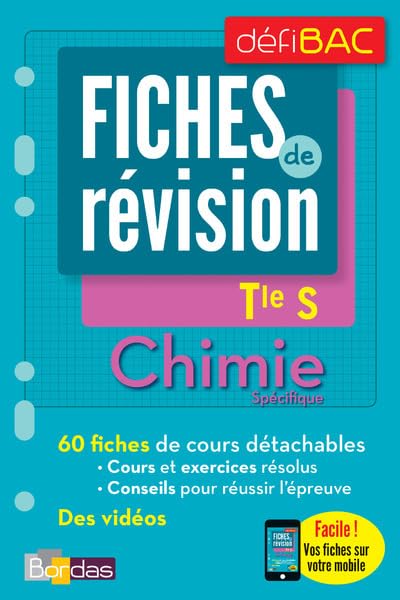 Chimie spécifique Tle S: Fiches de révision