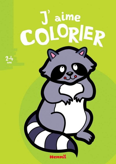 J'aime colorier (2-4 ans) (Raton laveur) - Nouvelle édition