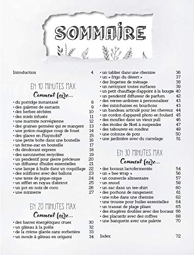 Tout faire soi-même - DIY en 30 minutes et zéro déchet : bricolage, cuisine, déco, couture, astuces ecolo, idées récup