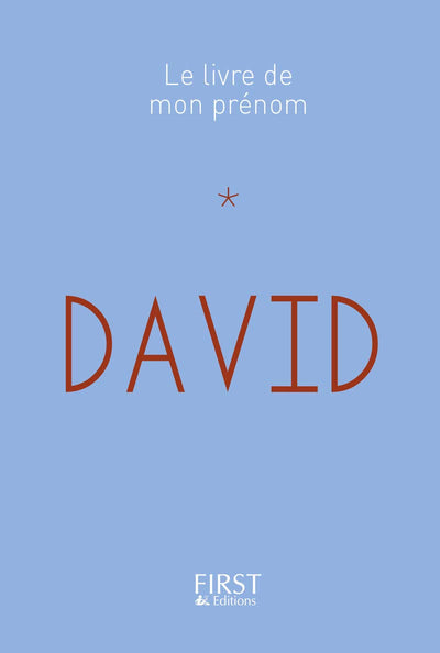 14 Le Livre de mon prénom - David